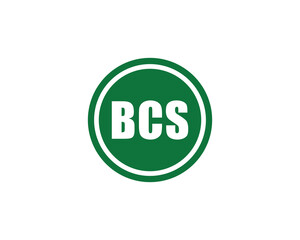 BCS logo design vector template. BCS logo design.