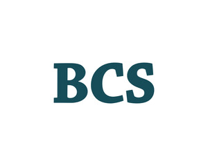 BCS logo design vector template. BCS logo design.