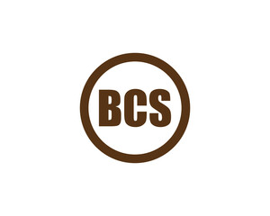 BCS logo design vector template. BCS logo design.