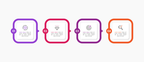 modern colorful multipurpose infographic template for presentation