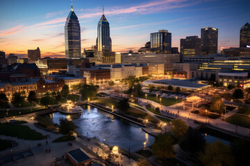 Fototapeta premium Indianapolis cityscape