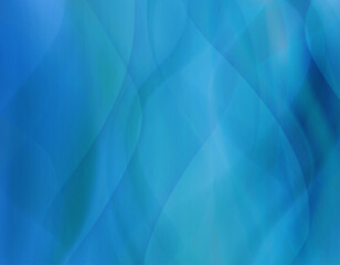 青い幾何学模様の背景　ブルーのウェーブ背景イラスト