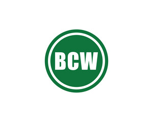 BCW logo design vector template. BCW logo design.