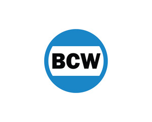 BCW logo design vector template. BCW logo design.