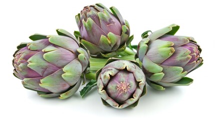Fototapeta premium Artichoke on white background ,