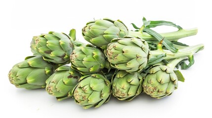 Fototapeta premium Artichoke on white background , 