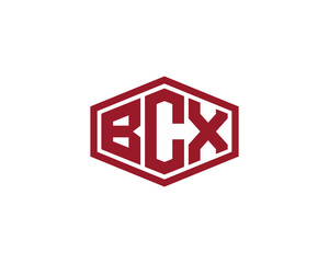 BCX logo design vector template