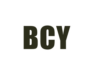 BCY Logo design vector template. BCY Logo design.