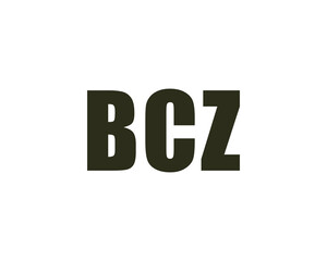 BCZ logo design vector template. BCZ logo design.
