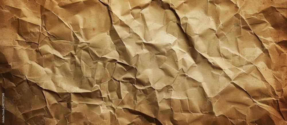 Poster vintage wrinkled paper texture with copy space image.
