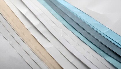 Obraz premium Close-up of a blank white paper sheet with subtle watermarks for texture.