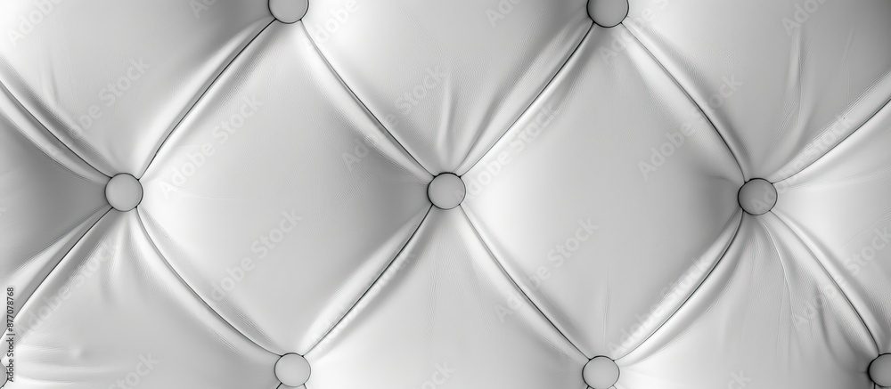 Poster classic background featuring white leather texture ideal for copy space image.