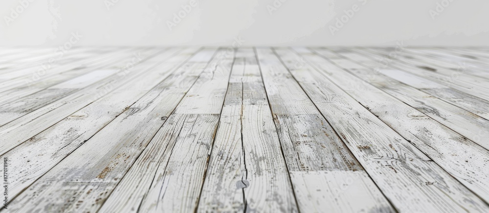Aufkleber abstract vintage texture of white wood flooring with copy space image.