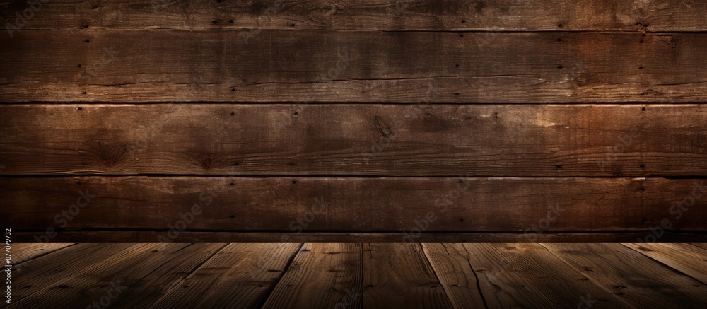 Poster rustic vintage wooden backdrop with copy space image.