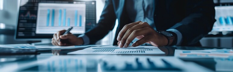 A team of professionals analyzing operational efficiency through key metrics and performance indicators, looking to optimize processes.