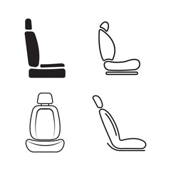 car seat icons symbol