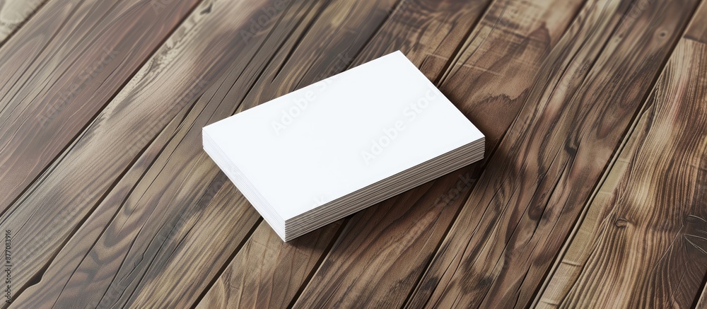 Aufkleber Mock up of a blank business card with copy space image.