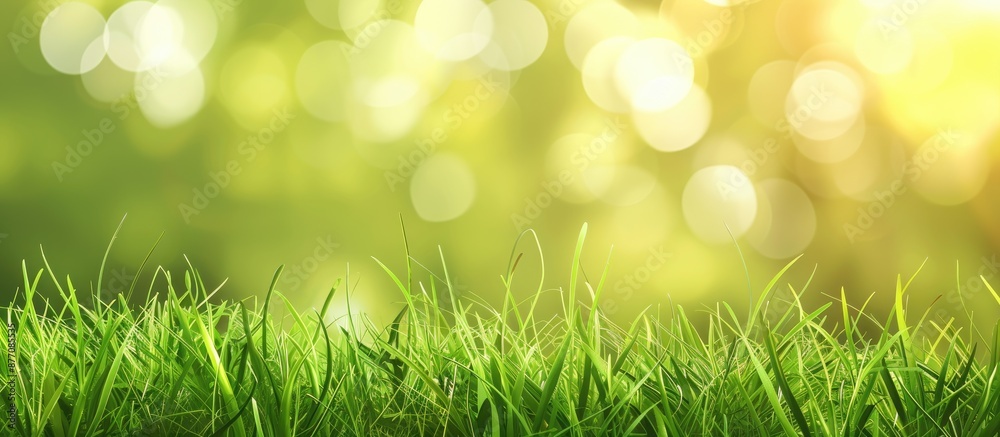 Poster green grass background with copy space image.