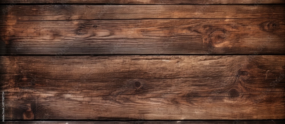 Aufkleber A weathered, brown wooden texture creating a rustic wood background with copy space image.