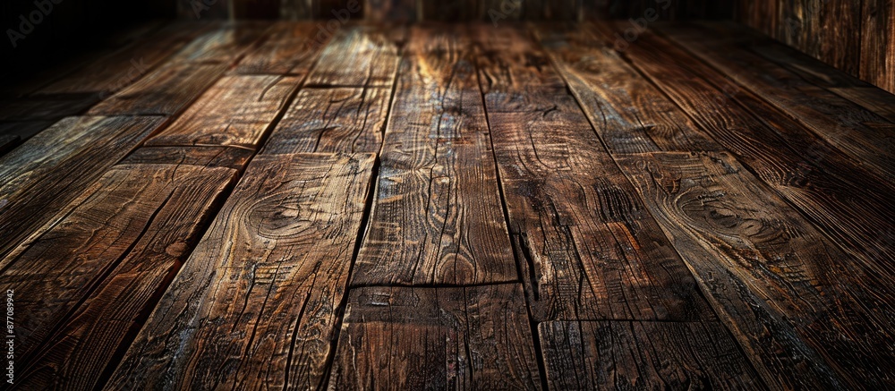 Poster background featuring a textured wooden surface with a blank area ideal for adding text or images, kn