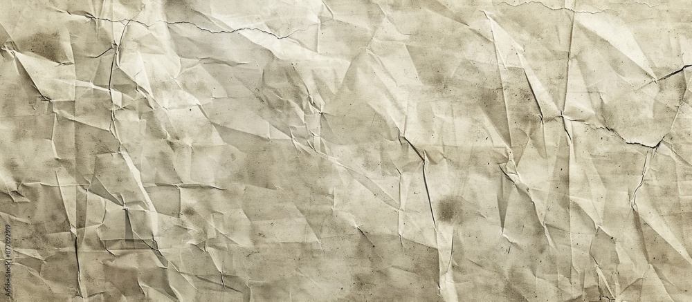 Poster old vintage gray paper with a rough, creased texture resembling an old newspaper, giving a grunge vi