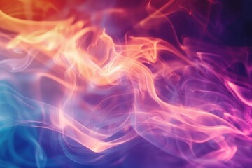 Fototapeta premium Motion effect from bright light in smoke