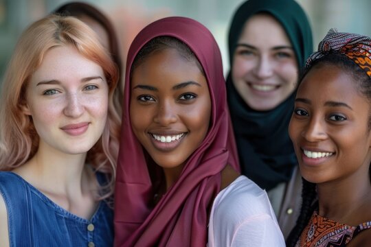 Multiracial female teachers showcasing diversity and empowerment, ideal for International Women's Day