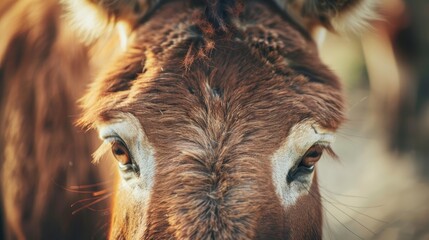  A tight shot of a horse's head, superimposed with a hazy representation of its own face in the background