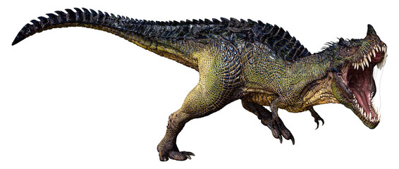 3D Rendering Fantasy Dinosaur on White © photosvac