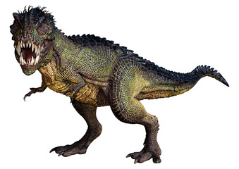3D Rendering Fantasy Dinosaur on White © photosvac