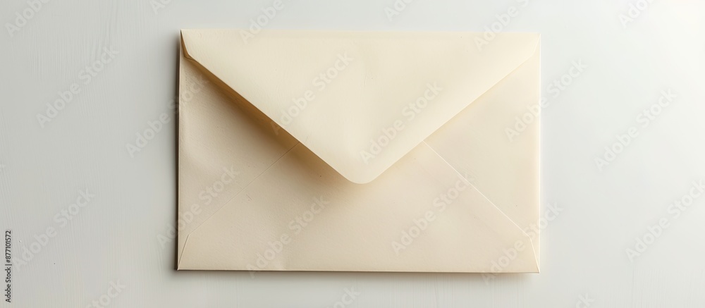 Aufkleber a genuine envelope with a blank space for images on a white background.