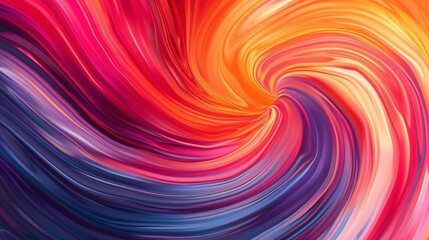 Fototapeta premium Smooth, vibrant swirl patterns creating a minimalist background