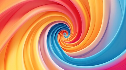 Obraz premium Smooth, vibrant swirl patterns creating a minimalist background
