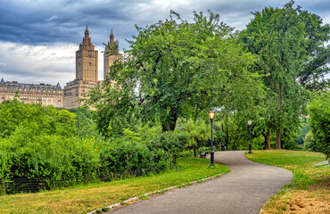 Central Park, New York City at the lake