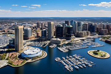 Baltimore city skyline
