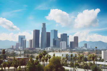 Fototapeta premium Los Angeles city skyline
