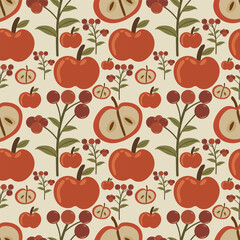Autumn Vector ilustration seamless patern.Great for textile,fabric,wrapping paper,and any print.