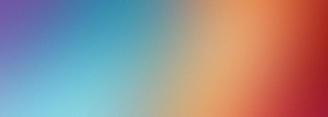 Abstract noisy gradient background of multicolored pastel colors. Color palette, colorful pattern with a soft noise effect. Holographic blurred grainy gradient banner texture
