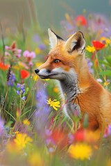 Obraz premium foreground filled with blooms, background softly blurred