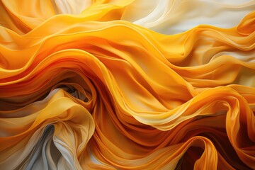 Obraz premium Abstract oil painting, lines, shading, stereo, gold background. The fashion of t, generative IA