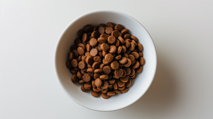Fototapeta premium Bowl on white table, white background