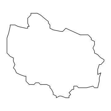 Adjuntas map, administrative division of Puerto Rico. Vector illustration.