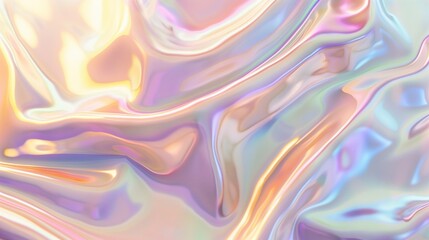 Iridescent mesmerizing mix of pastel colors texture background image. Dreamy and flowing iridescence photo backdrop wallpaper realistic. Abstract elegance concept photorealistic