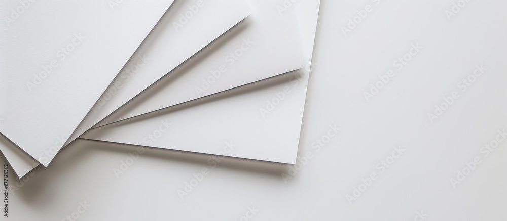 Aufkleber white paper with plenty of copy space image.