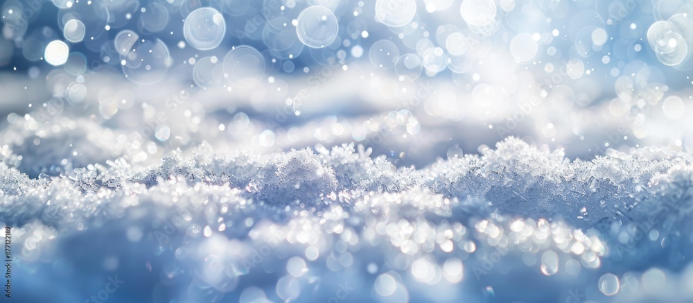 Fototapete fresh snow texture with a shiny, natural look perfect for a winter-themed background, featuring a ma