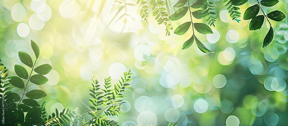 Poster Nature-themed abstract with a background setting. Add your text in the copy space image.