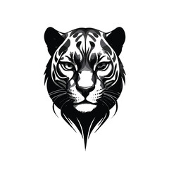 Tiger Face silhouette Vector