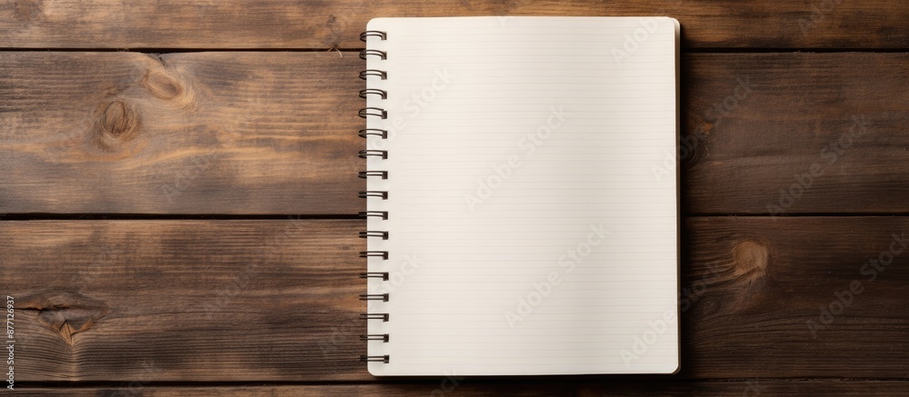 Leinwandbilder a notebook on the desk with copy space image available.