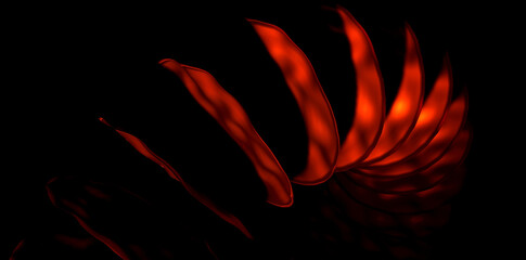 Illustration of Red Color Texture Circle Geometric Abstract