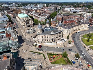 aerial view of Hull Maritime Museum, Queen Victoria Square, Kingston upon Hull
